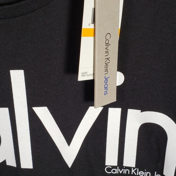 CALVIN KLEIN Men's Shirt Black Size Small NEW - Picture 3 of 5